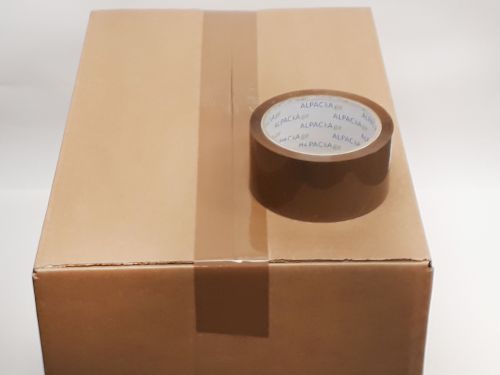 Buff BOPP Tape 48mm 66m 45mu Box 36